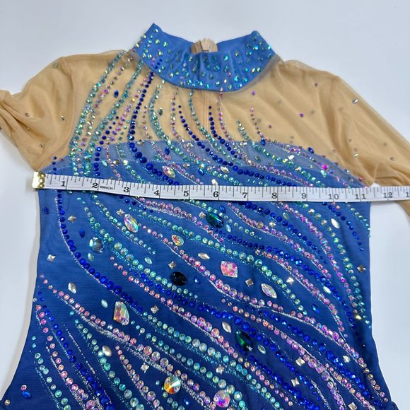 COPY - New Figure Skating Dress Size 10 (5~8T) with Hair Scrunchie (120~130cm) - Picture 6 of 8